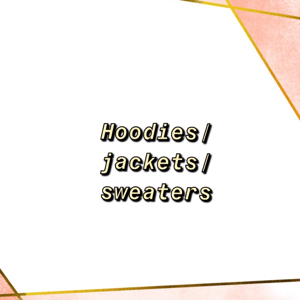 Versatile jackets, hoods, sweaters, etc.....